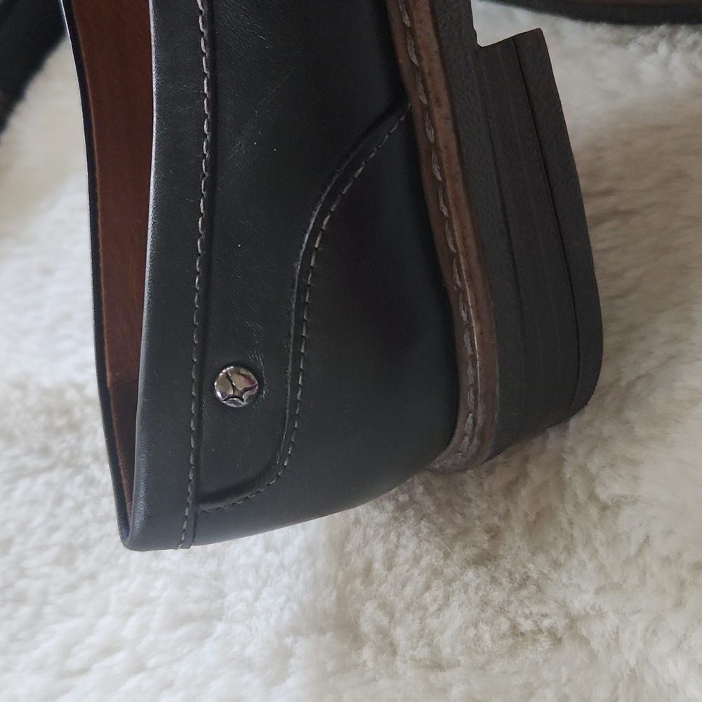 PIKOLINOS Black Leather Buckle Loafers Size 38 - Picture 6 of 9